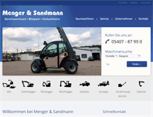 Tablet Screenshot of menger-sandmann.de